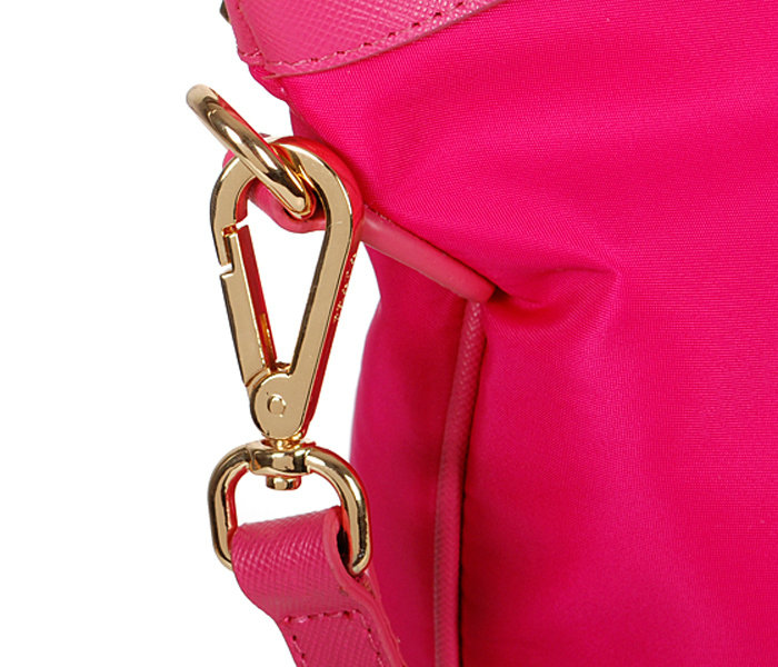 2014 Prada shoulder bag fabric BL4253 rosered for sale